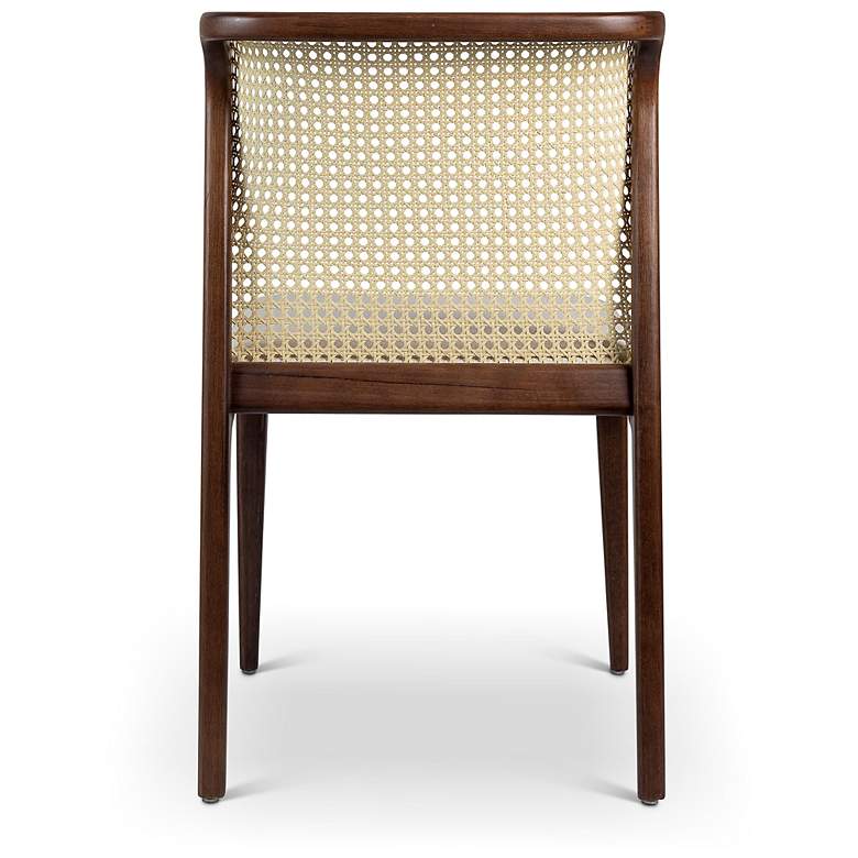 Image 5 Modern Brazilian Eloa 19.5"W Medley Ivory Dining Chair Nogal, Natural Frame more views