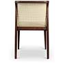 5_Modern Brazilian Eloa 19.5"W Medley Ivory Dining Chair Nogal, Natural Frame more views