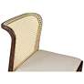 6_Modern Brazilian Eloa 19.5"W Medley Ivory Dining Chair Nogal, Natural Frame more views