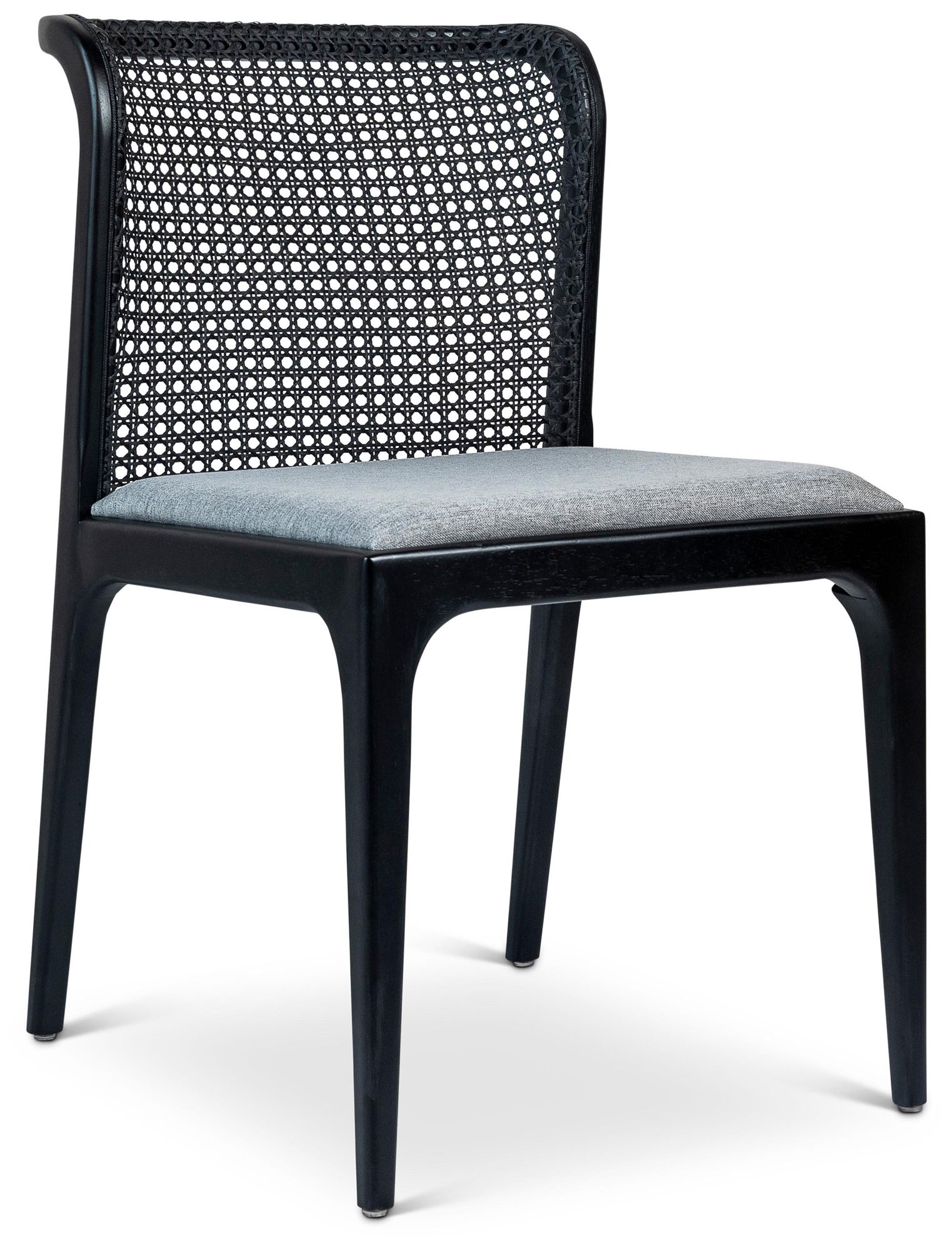 Image 2 Modern Brazilian Eloa 19.5" Wide Essence Grey Dining Chair Ebano Frame more views