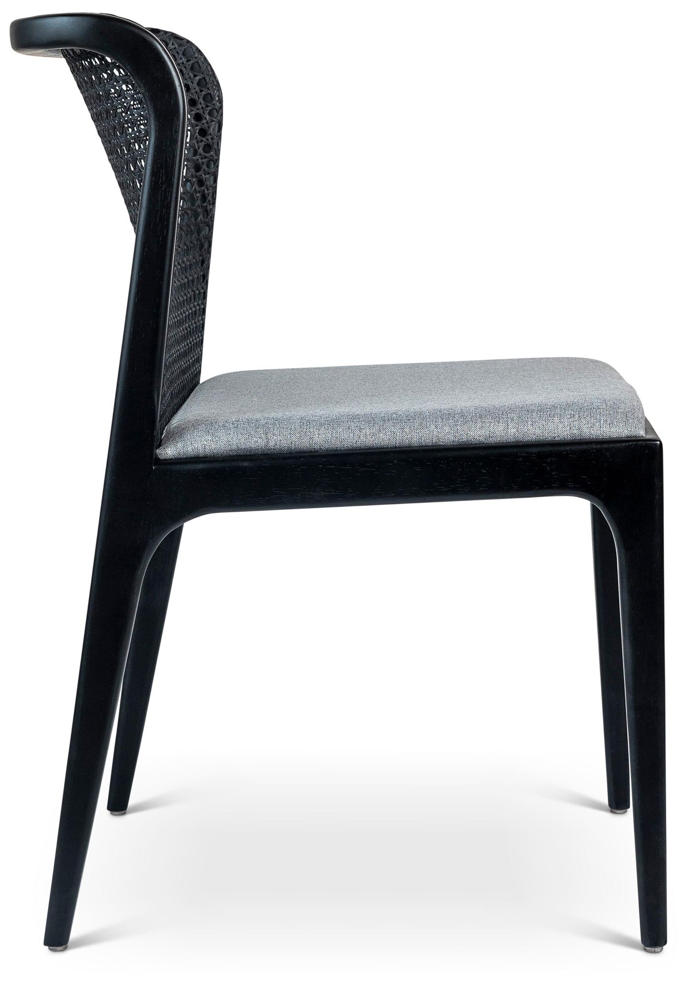 Image 3 Modern Brazilian Eloa 19.5" Wide Essence Grey Dining Chair Ebano Frame more views