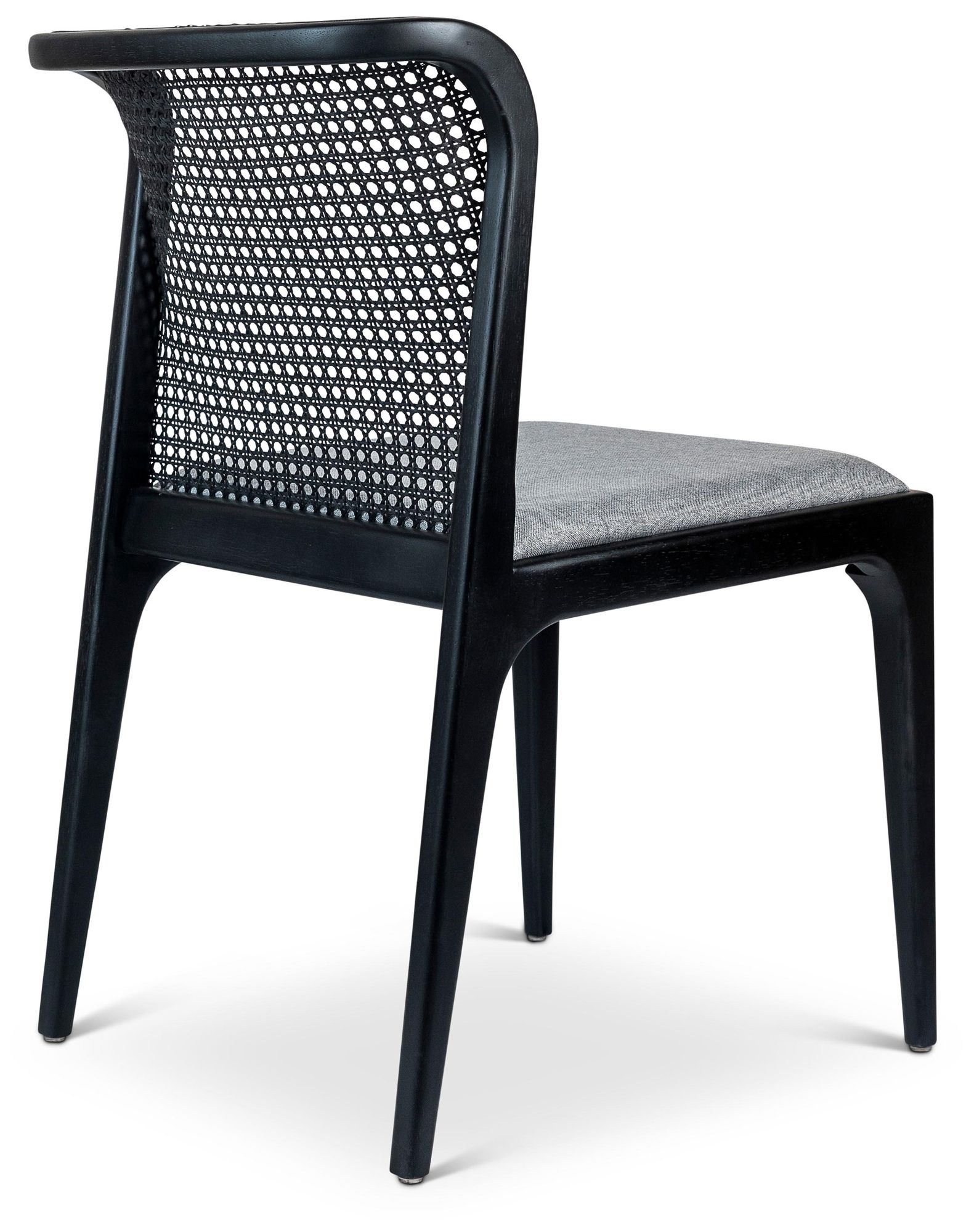 Image 4 Modern Brazilian Eloa 19.5" Wide Essence Grey Dining Chair Ebano Frame more views
