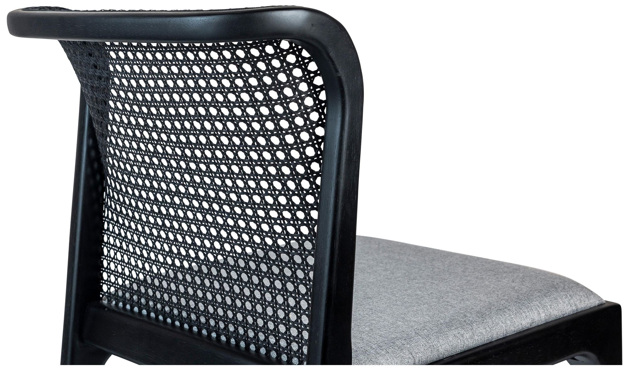 Image 5 Modern Brazilian Eloa 19.5" Wide Essence Grey Dining Chair Ebano Frame more views