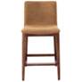 2_Modern Brazilian Godan 18"W Jackpot Terracotta Counter Stool Nogal Frame