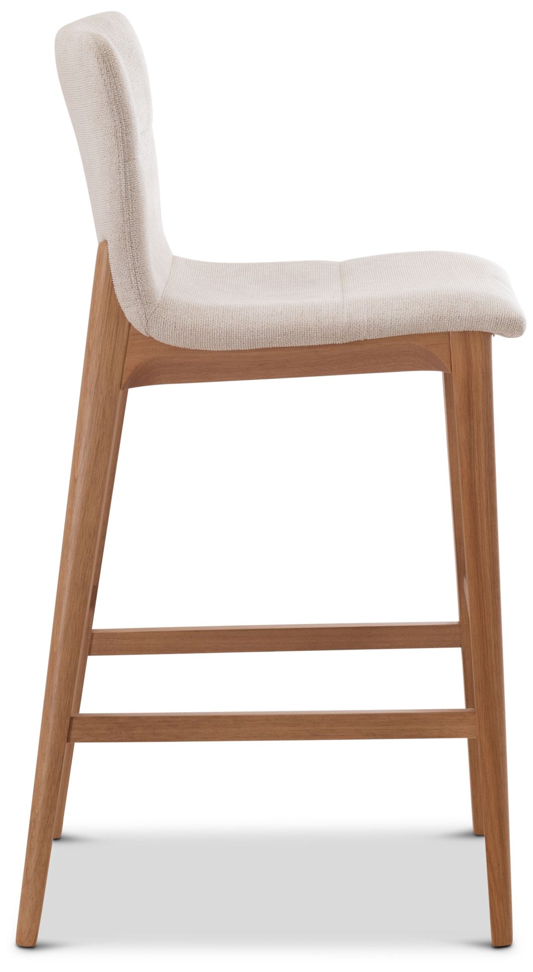 Image 4 Modern Brazilian Godan 18" Wide Harvest Natural Bar Stool Domasco Frame more views