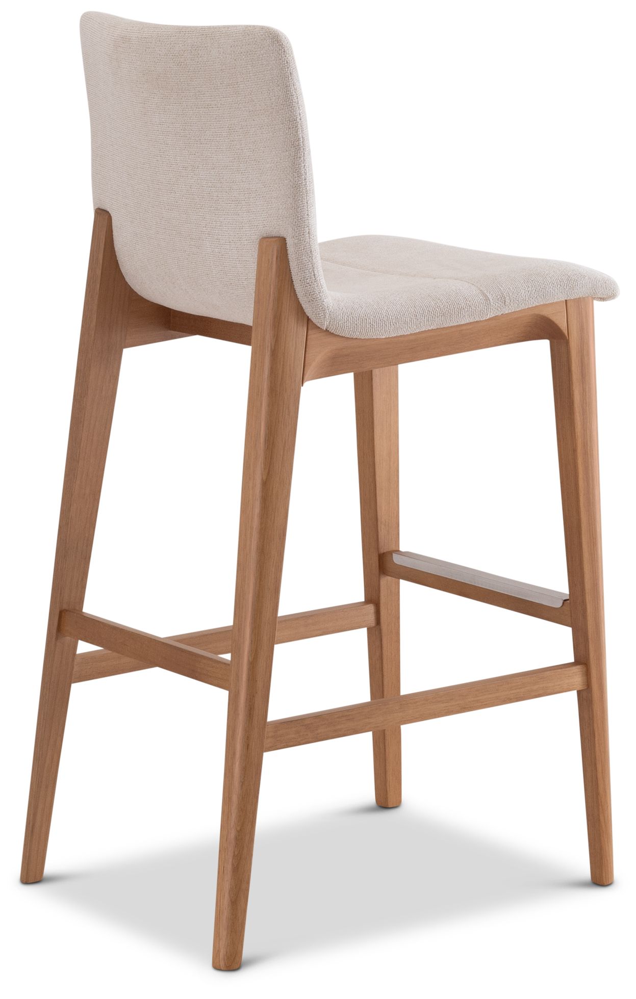 Modern Brazilian Godan 18" Wide Harvest Natural Bar Stool Domasco Frame