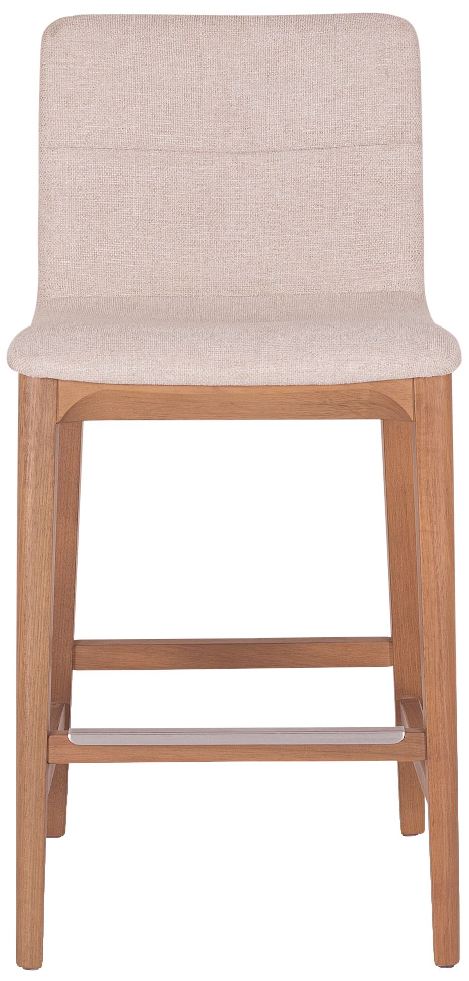 Image 2 Modern Brazilian Godan 18" Wide Harvest Natural Counter Stool Domasco Frame