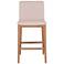 Modern Brazilian Godan 18" Wide Harvest Natural Counter Stool Domasco Frame