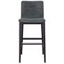 1_Modern Brazilian Godan 18" Wide Jackpot Teal Bar Stool Ebano Frame