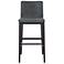 Modern Brazilian Godan 18" Wide Jackpot Teal Bar Stool Ebano Frame