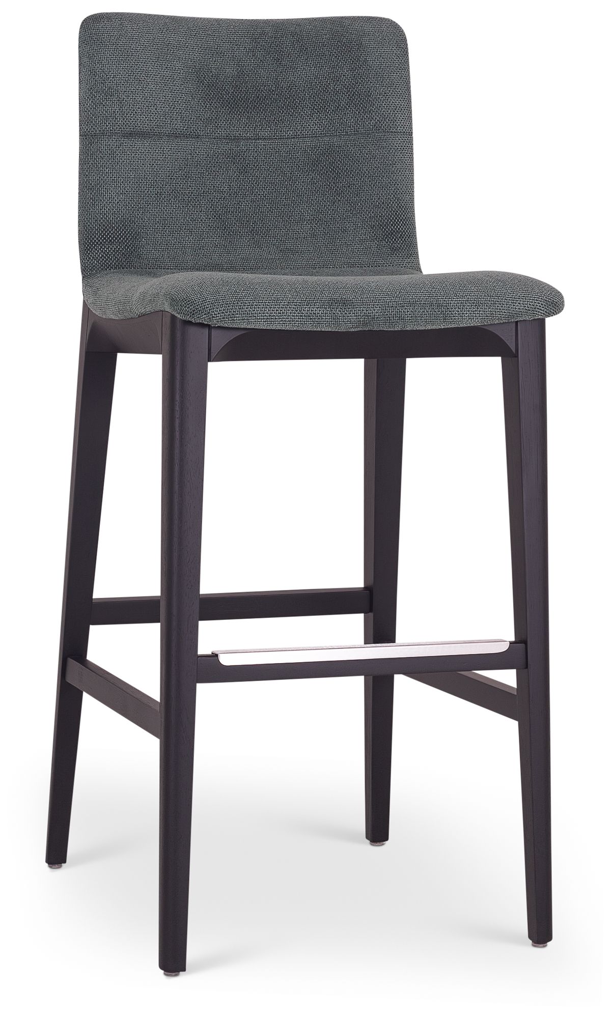 Image 2 Modern Brazilian Godan 18" Wide Jackpot Teal Bar Stool Ebano Frame more views