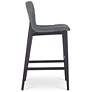 3_Modern Brazilian Godan 18" Wide Jackpot Teal Bar Stool Ebano Frame more views