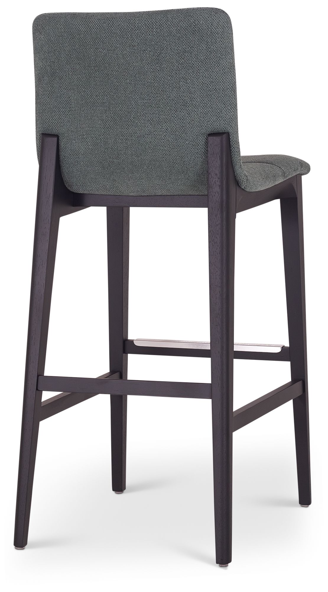 Image 4 Modern Brazilian Godan 18" Wide Jackpot Teal Bar Stool Ebano Frame more views