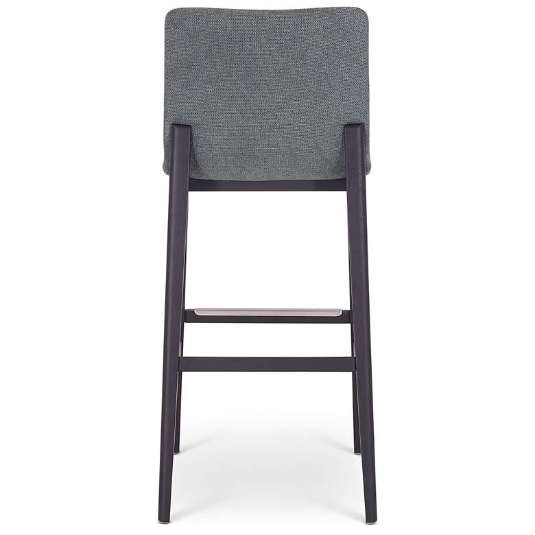 Image 5 Modern Brazilian Godan 18" Wide Jackpot Teal Bar Stool Ebano Frame more views