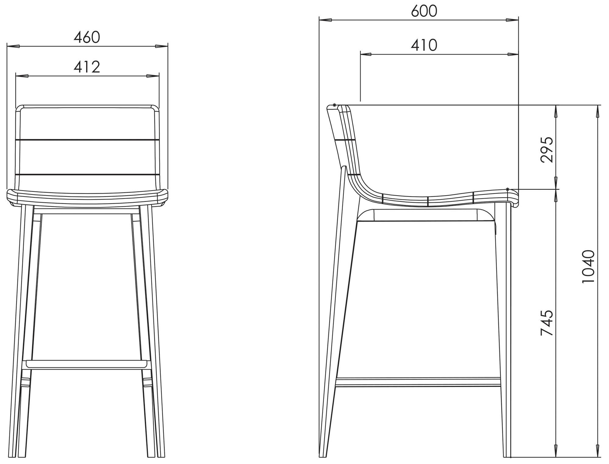 Image 6 Modern Brazilian Godan 18" Wide Jackpot Teal Bar Stool Ebano Frame more views