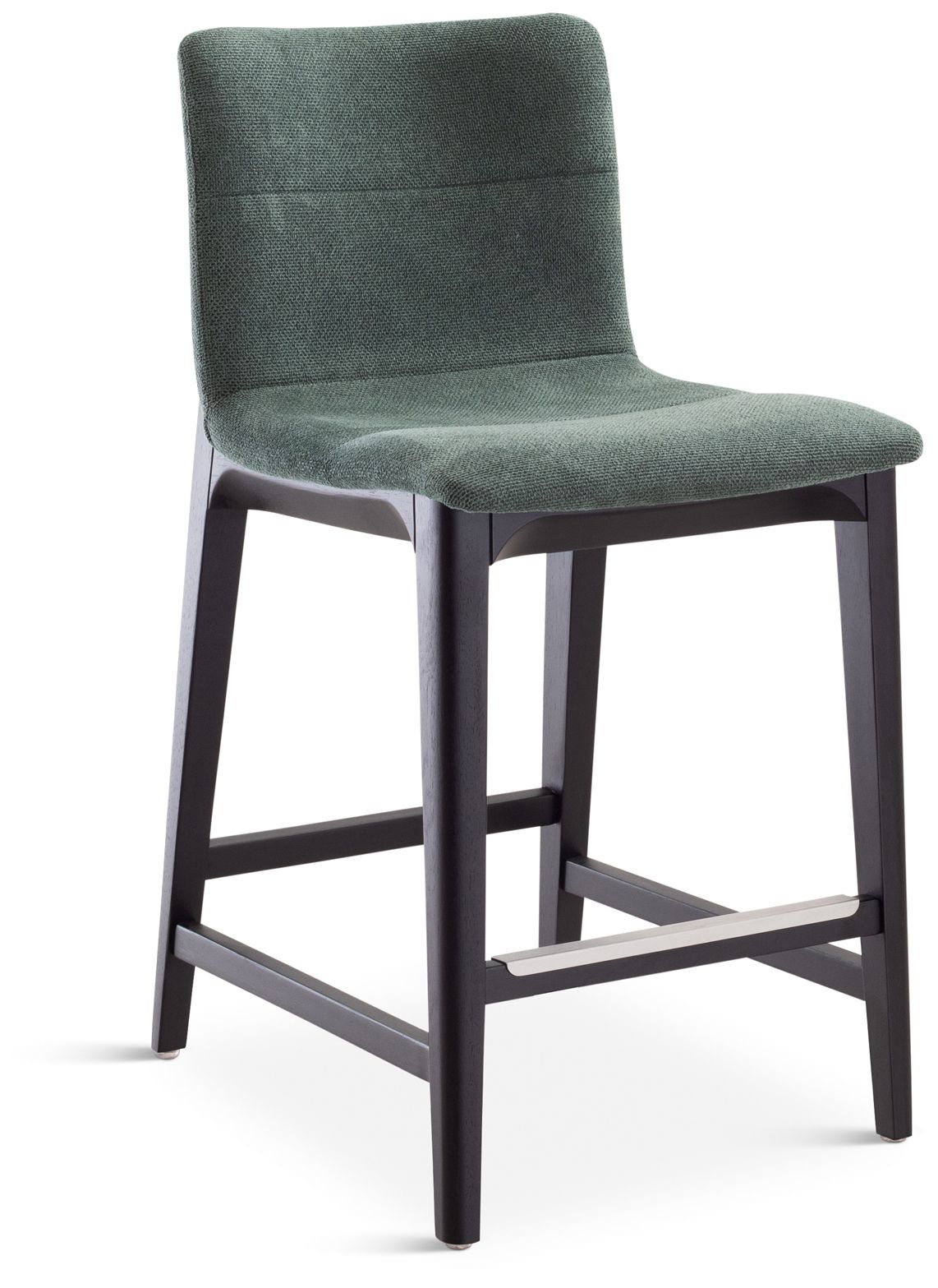 Image 3 Modern Brazilian Godan 18" Wide Jackpot Teal Counter Stool Ebano Frame more views