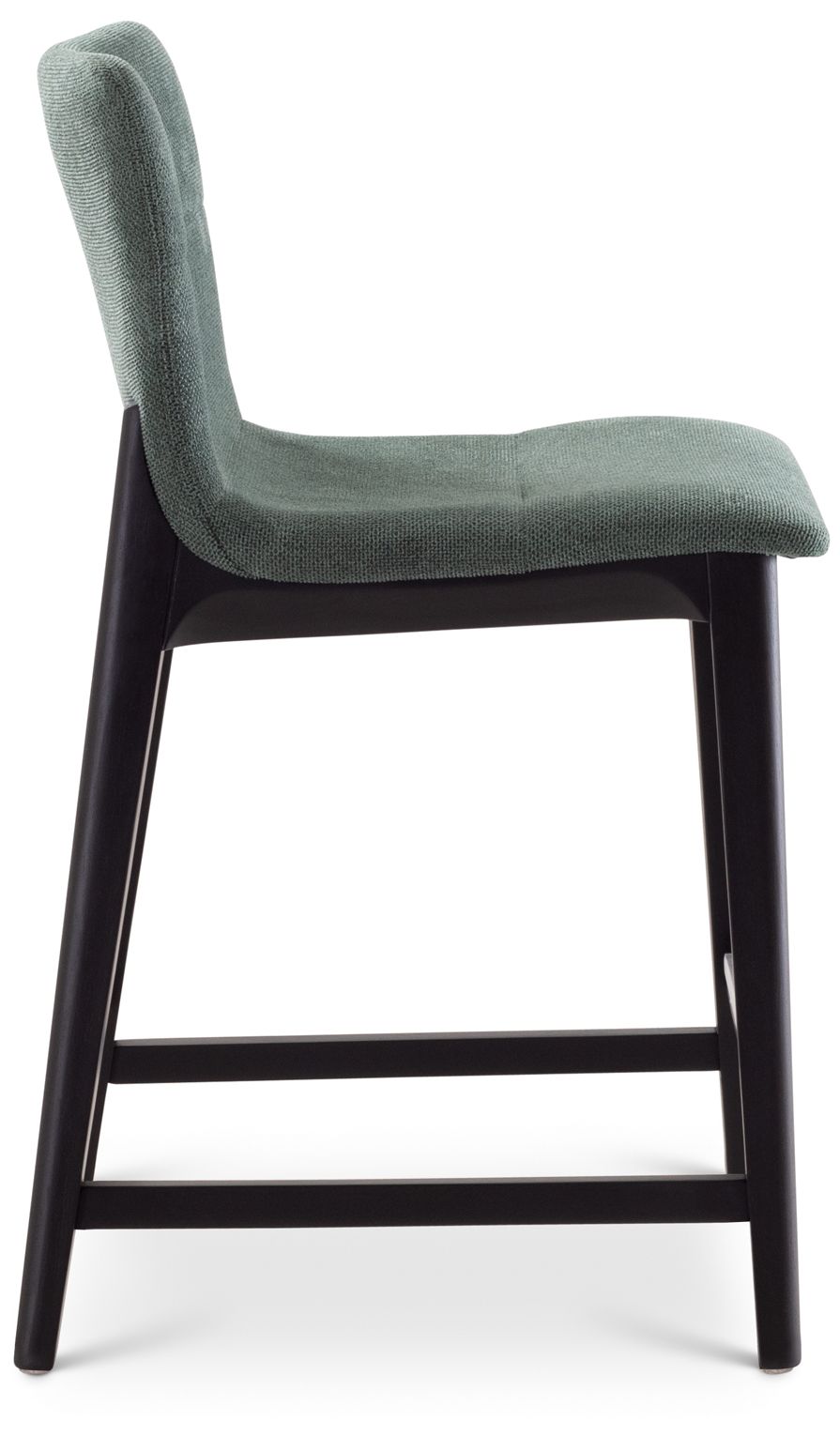 Image 4 Modern Brazilian Godan 18" Wide Jackpot Teal Counter Stool Ebano Frame more views