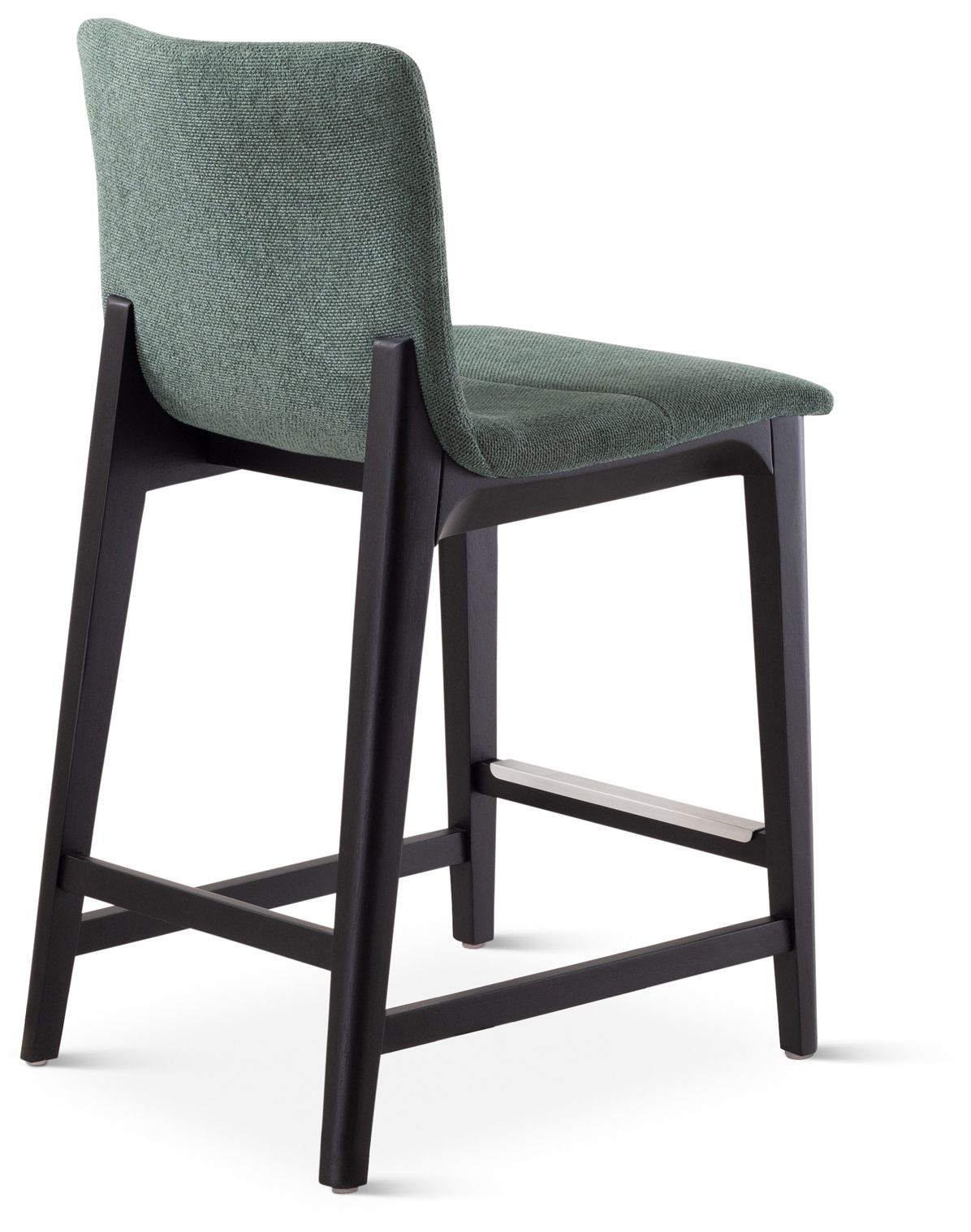 Image 5 Modern Brazilian Godan 18" Wide Jackpot Teal Counter Stool Ebano Frame more views
