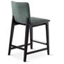 5_Modern Brazilian Godan 18" Wide Jackpot Teal Counter Stool Ebano Frame more views