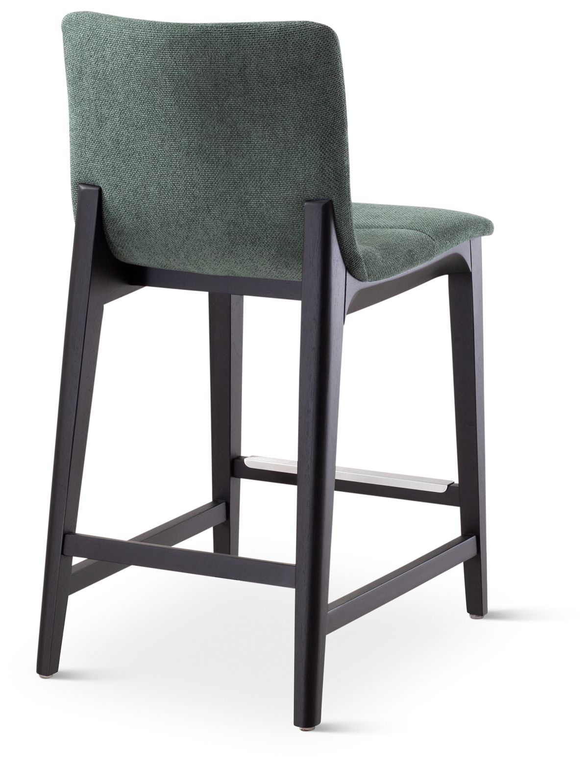 Image 6 Modern Brazilian Godan 18" Wide Jackpot Teal Counter Stool Ebano Frame more views