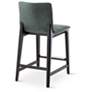 6_Modern Brazilian Godan 18" Wide Jackpot Teal Counter Stool Ebano Frame more views