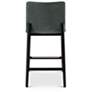 7_Modern Brazilian Godan 18" Wide Jackpot Teal Counter Stool Ebano Frame more views