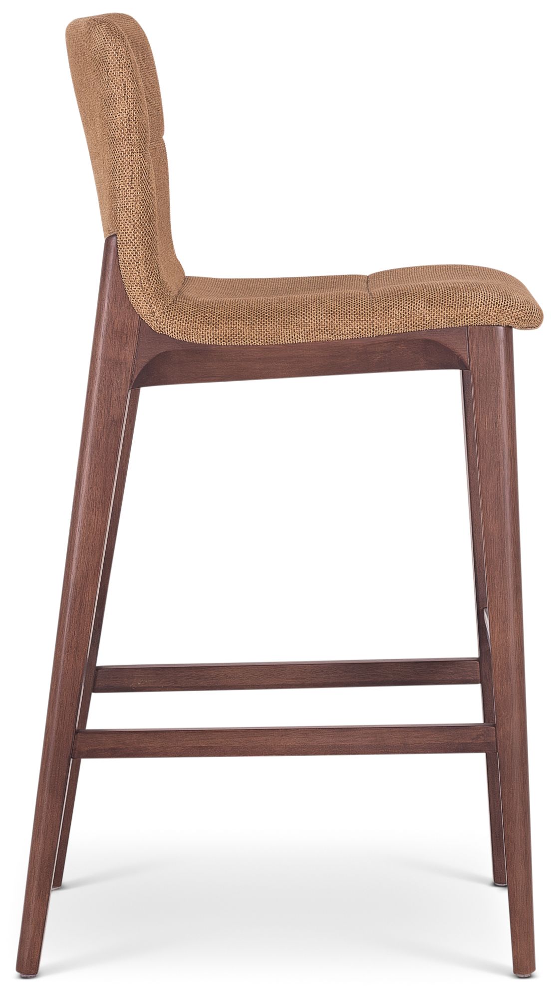 Image 3 Modern Brazilian Godan 18" Wide Jackpot Terracotta Bar Stool Nogal Frame more views