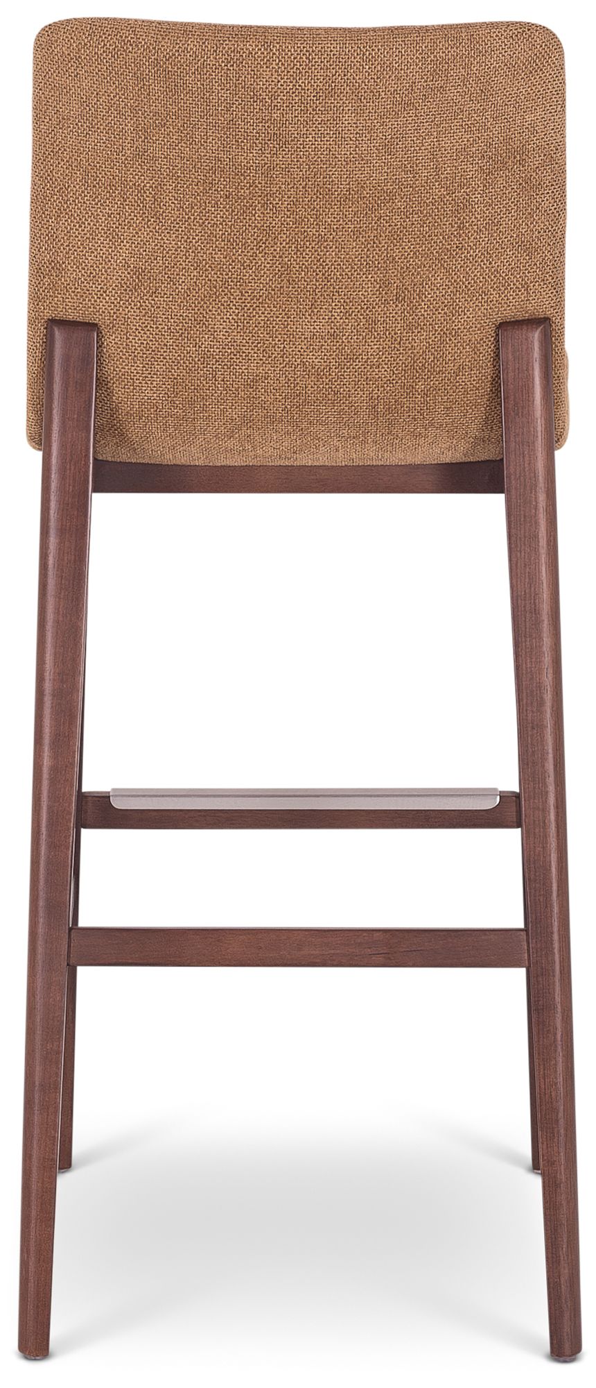 Image 5 Modern Brazilian Godan 18" Wide Jackpot Terracotta Bar Stool Nogal Frame more views
