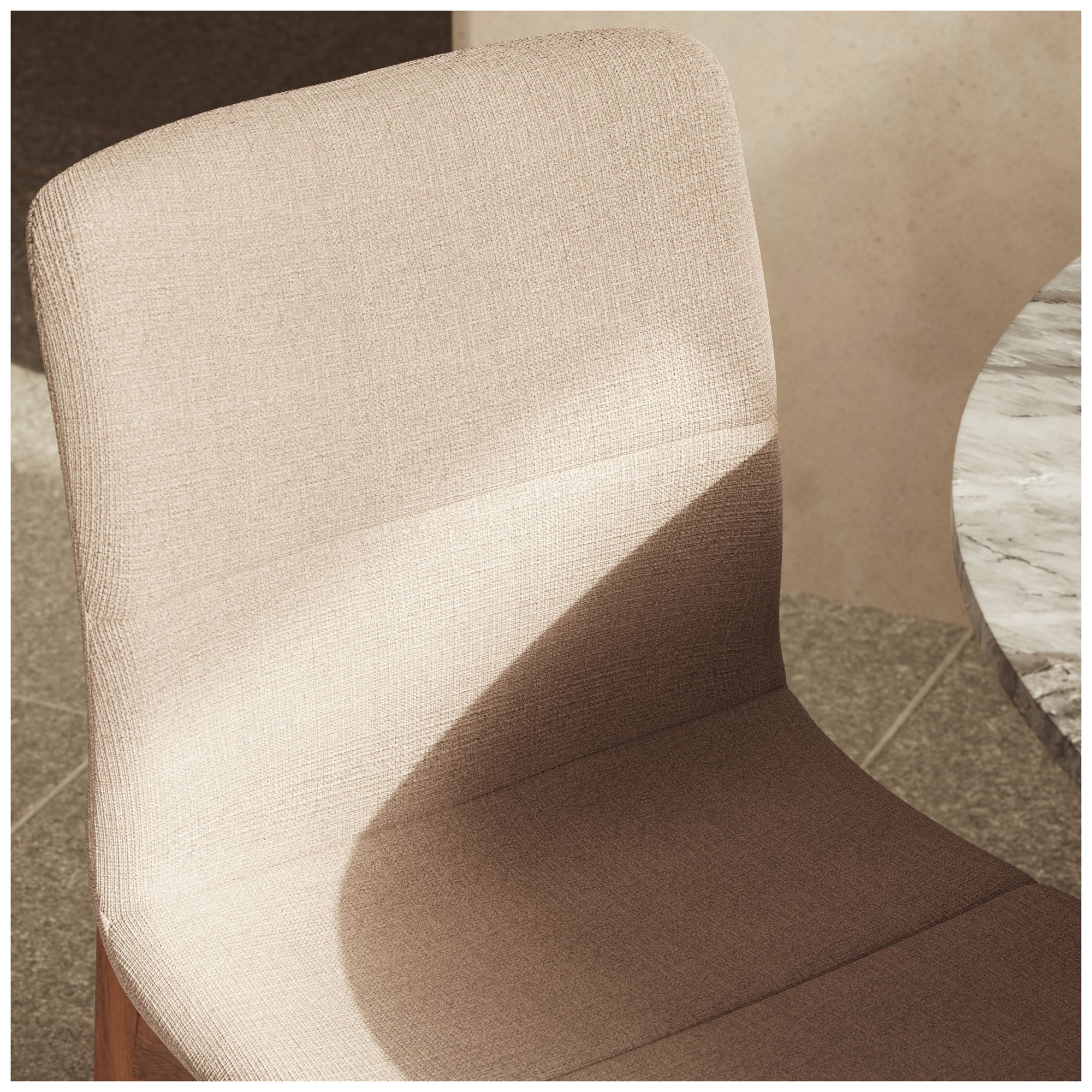 Image 7 Modern Brazilian Godan 19" Wide Harvest Natural Dining Chair Domasco Frame more views