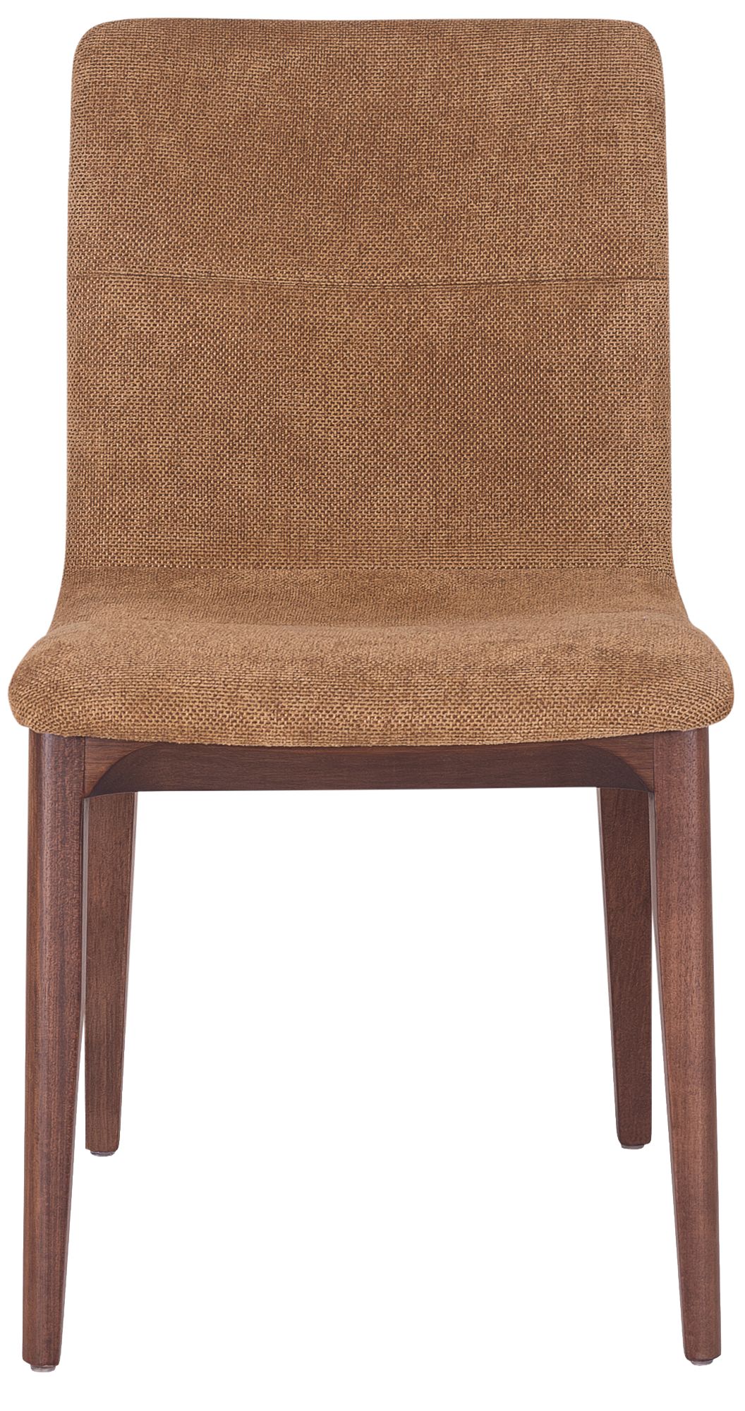 Image 2 Modern Brazilian Godan 19" Wide Jackpot Terracotta Dining Chair Nogal Frame