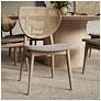 1_Modern Brazilian Joelma 20.5"W Crafted Glaze Dining Chair Natural Frame