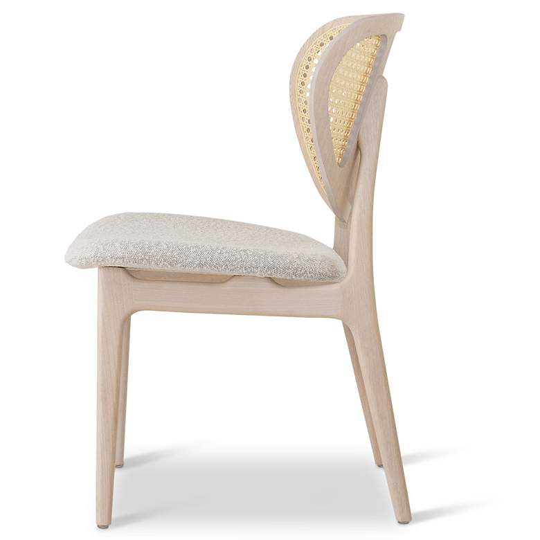 Image 4 Modern Brazilian Joelma 20.5"W Crafted Glaze Dining Chair Natural Frame more views