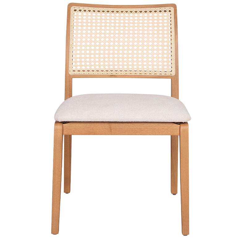 Image 1 Modern Brazilian Larissa 20"W Harvest Natural Dining Chair Natural Frame
