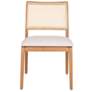 2_Modern Brazilian Larissa 20"W Harvest Natural Dining Chair Natural Frame