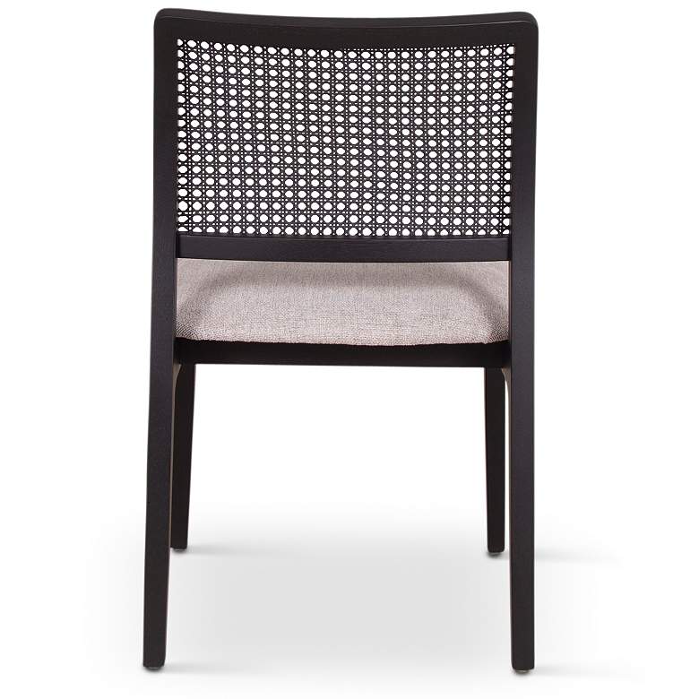 Image 6 Modern Brazilian Larissa 20" Wide Harvest Jute Dining Chair Ebano Frame more views