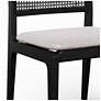 7_Modern Brazilian Larissa 20" Wide Harvest Jute Dining Chair Ebano Frame more views