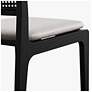 Modern Brazilian Larissa 20" Wide Harvest Jute Dining Chair Ebano Frame