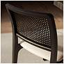 Modern Brazilian Larissa 20" Wide Harvest Jute Dining Chair Ebano Frame