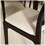 Modern Brazilian Larissa 20" Wide Harvest Jute Dining Chair Ebano Frame