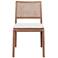 Modern Brazilian Larissa 20" Wide Harvest Natural Dining Chair Nogal Frame