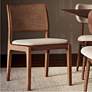 1_Modern Brazilian Larissa 20" Wide Harvest Natural Dining Chair Nogal Frame