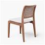 6_Modern Brazilian Larissa 20" Wide Harvest Natural Dining Chair Nogal Frame more views