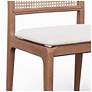 7_Modern Brazilian Larissa 20" Wide Harvest Natural Dining Chair Nogal Frame more views