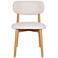Modern Brazilian Lucia 20.8"W Harvest Natural Dining Chair Damasco Frame