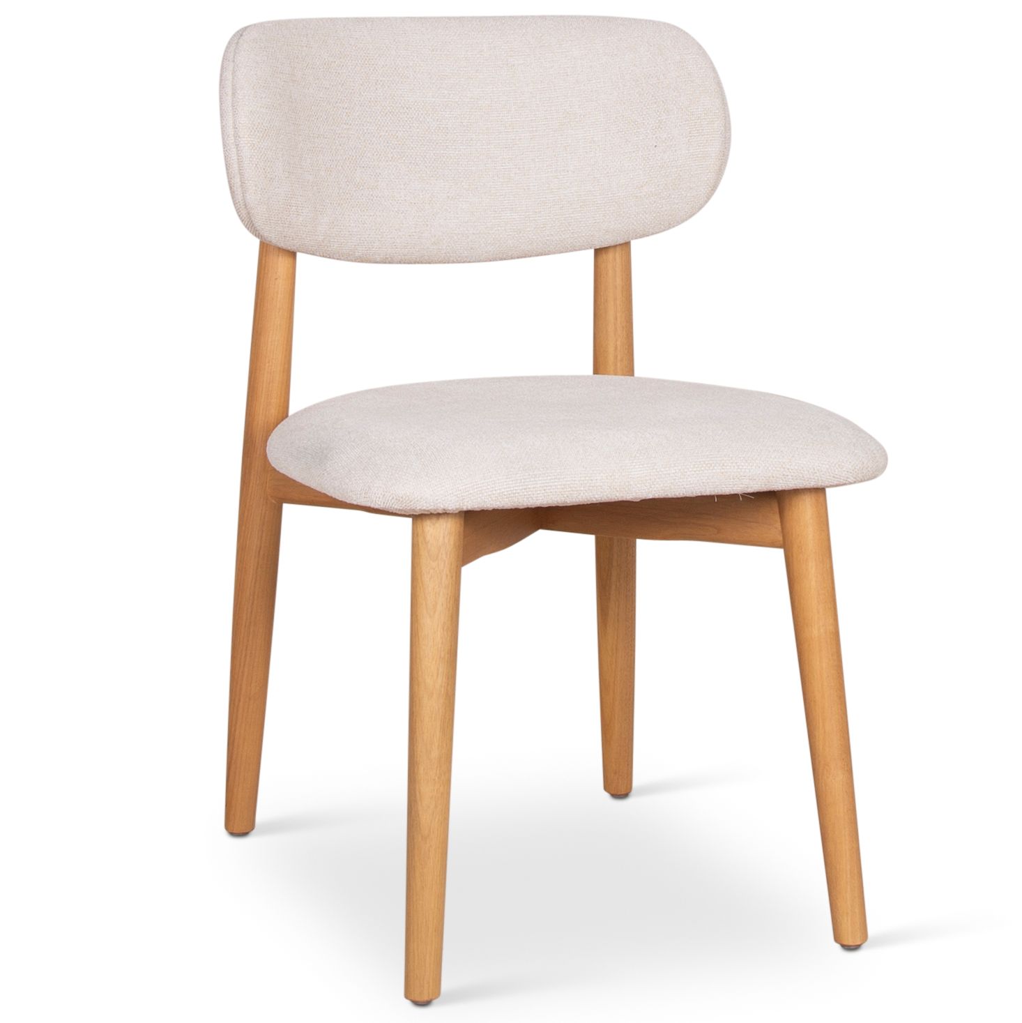 Image 2 Modern Brazilian Lucia 20.8"W Harvest Natural Dining Chair Damasco Frame more views