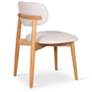 3_Modern Brazilian Lucia 20.8"W Harvest Natural Dining Chair Damasco Frame more views