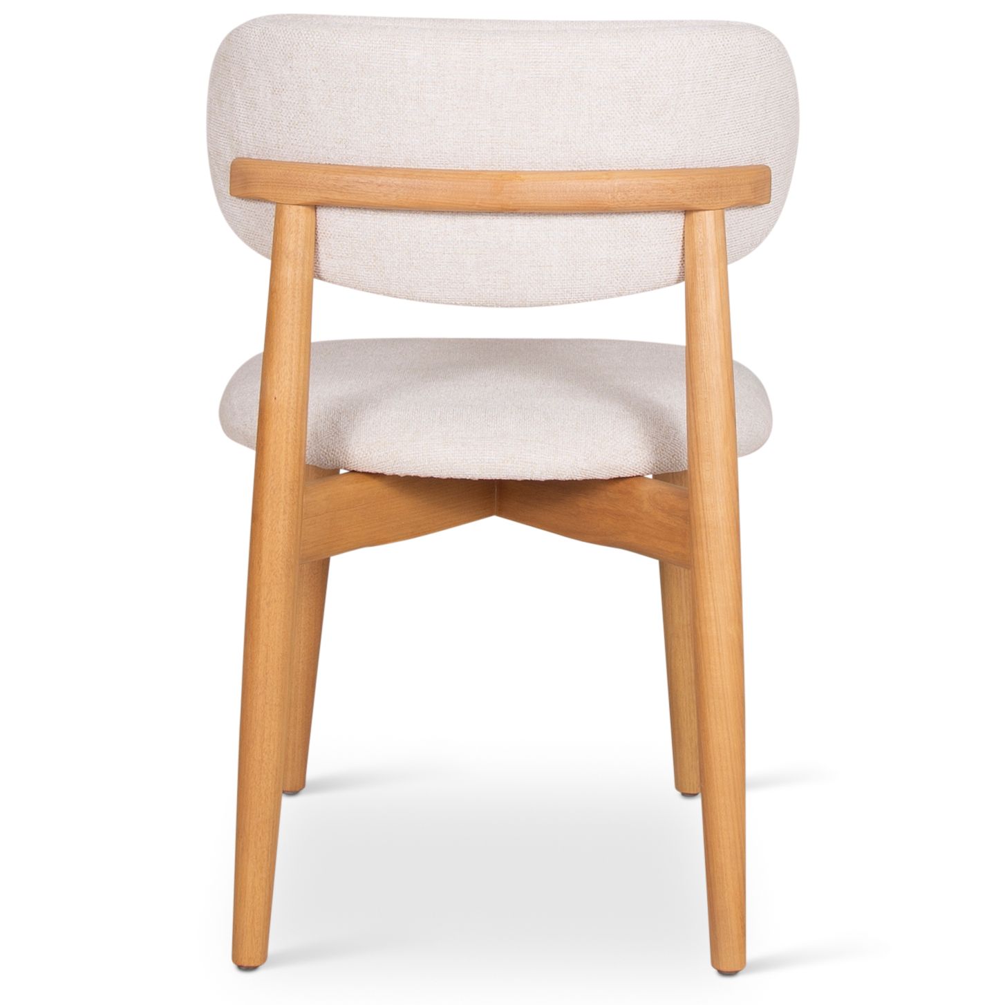 Image 4 Modern Brazilian Lucia 20.8"W Harvest Natural Dining Chair Damasco Frame more views