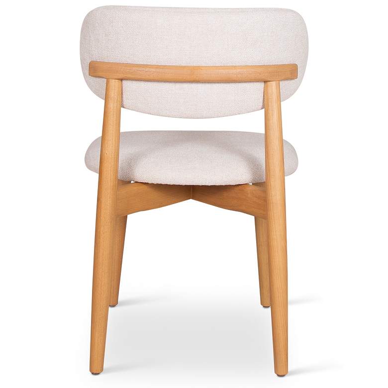 Image 4 Modern Brazilian Lucia 20.8"W Harvest Natural Dining Chair Damasco Frame more views