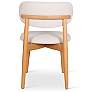 4_Modern Brazilian Lucia 20.8"W Harvest Natural Dining Chair Damasco Frame more views