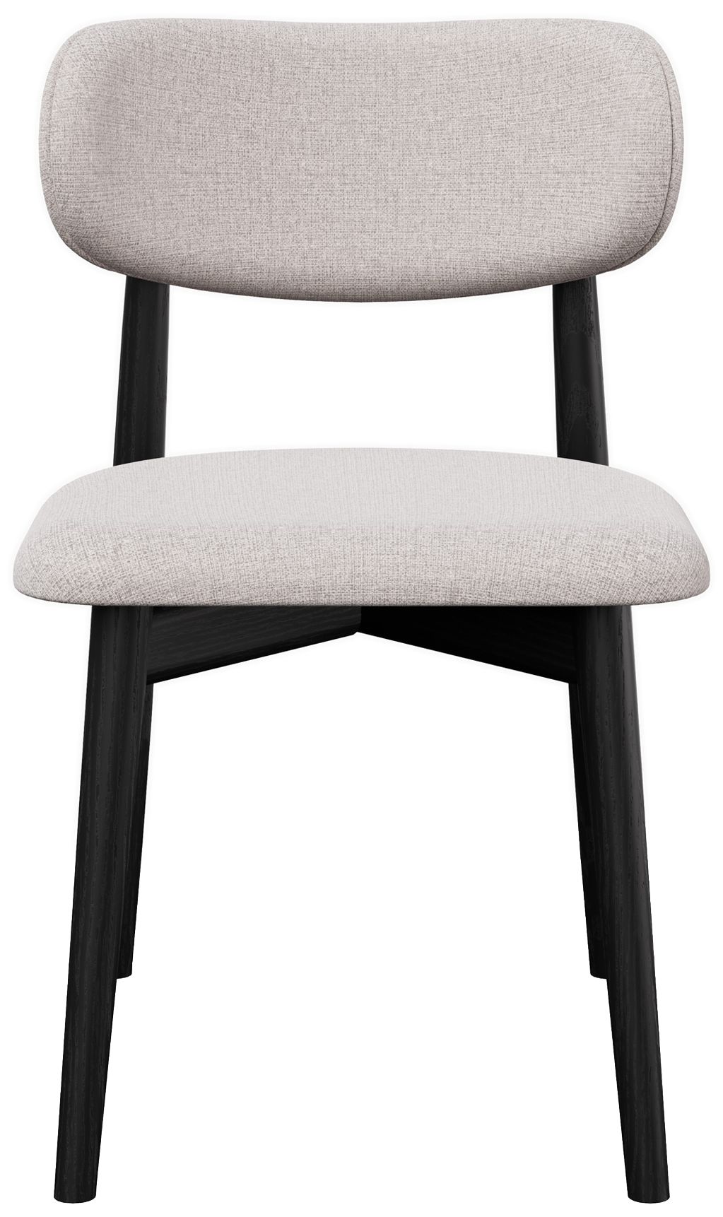 Image 2 Modern Brazilian Lucia 20.8" Wide Harvest Jute Dining Chair Ebano Frame